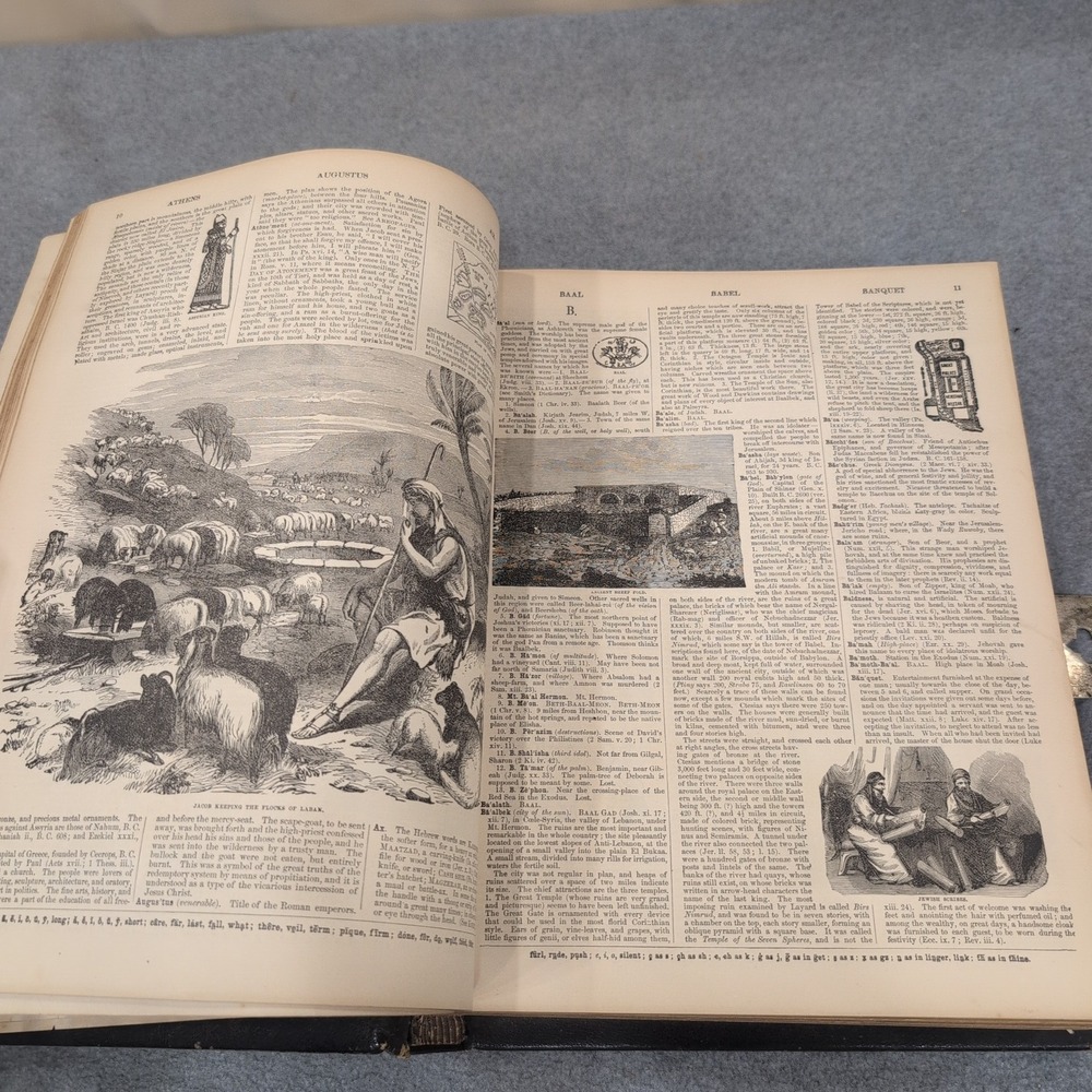 1883 Holman Pictorial Bible Dore Engravings Springs Family Fort Mill SC Ephemera - Picture 11 of 16